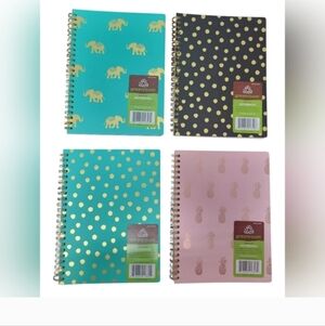 4 Pack Of Greenroom Spiral Notebooks Set Nwt